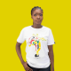 giraffe afro t shirt